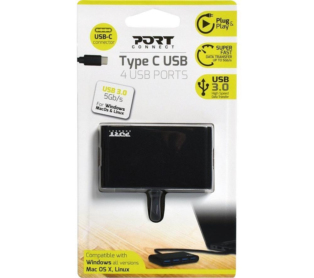 PORT DESIGNS 900123 4-port USB 3.0 Hub image number 2 of 3