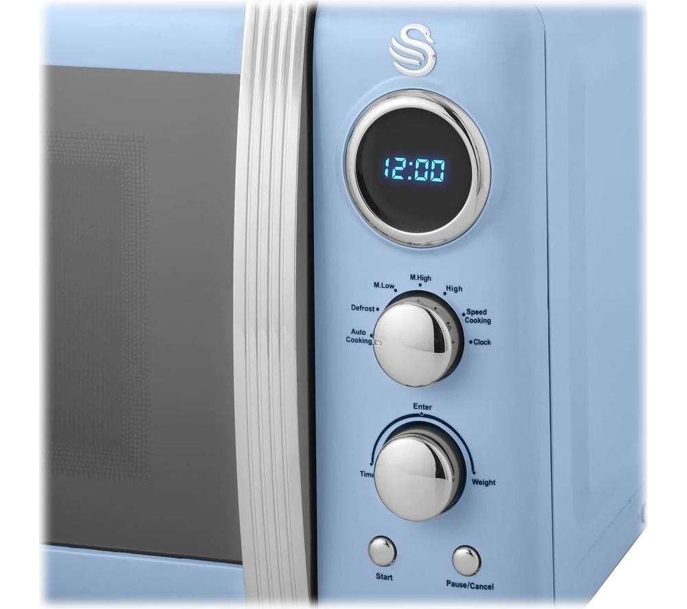 SWAN Retro SM22030LBLN Solo Microwave - Blue image number 2 of 8