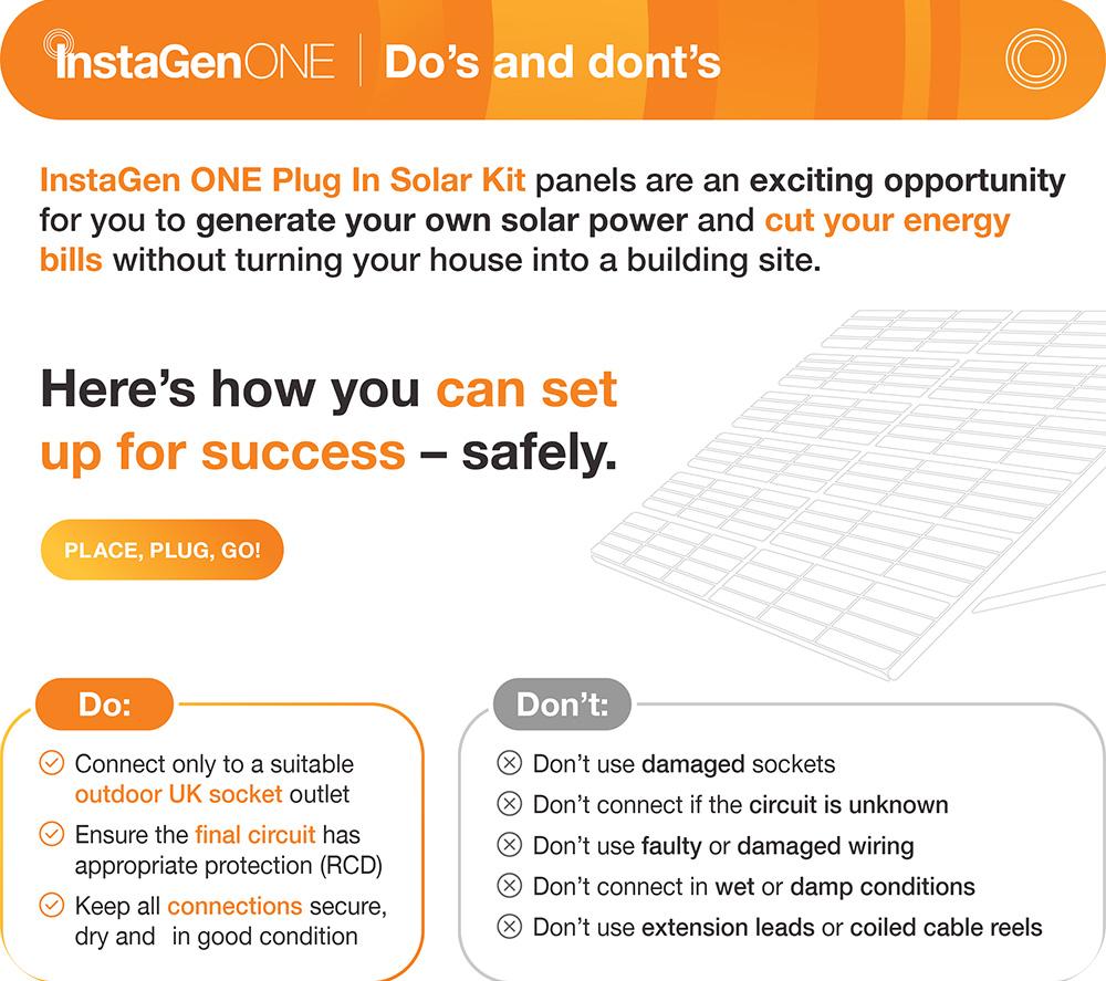 INSTAGEN ONE Plug In Solar Kit - One Panel Kit image number 8 of 11