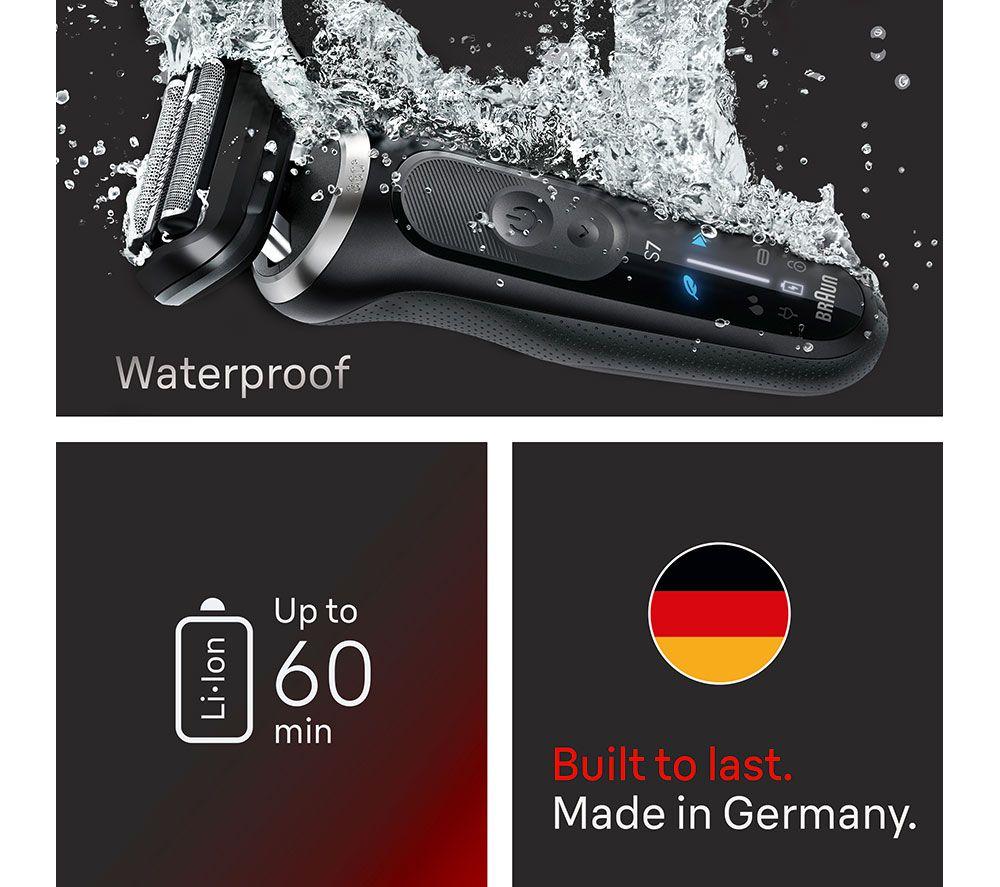 BRAUN Series 7 72-N1000S&nbsp;F1 Wet & Dry Foil Shaver - Black image number 4 of 4