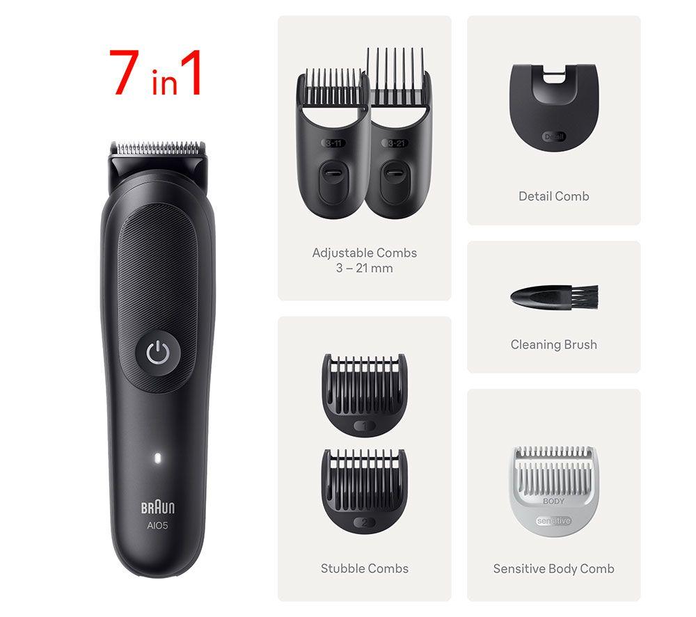 BRAUN Braun 5 AIO5520&nbsp;F1 7-in-1 Groomer - Black image number 2 of 4