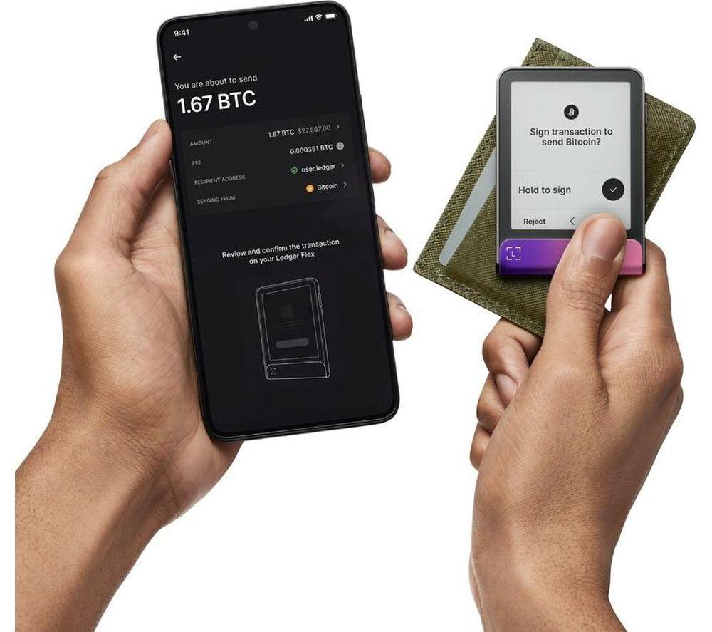 LEDGER Flex Hardware Crypto Wallet - Crimson Magenta image number 6 of 6