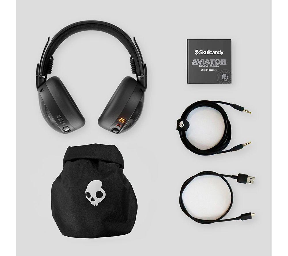 SKULLCANDY Aviator 900 ANC Wireless Bluetooth Noise-Cancelling Headphones - Black image number 8 of 10