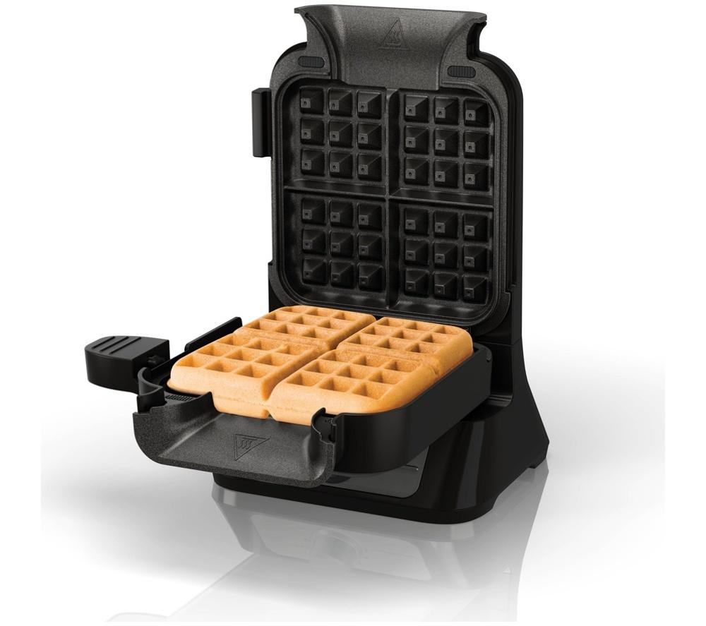 NINJA BW1000UK Belgian Waffle Maker - Black & Silver image number 2 of 11