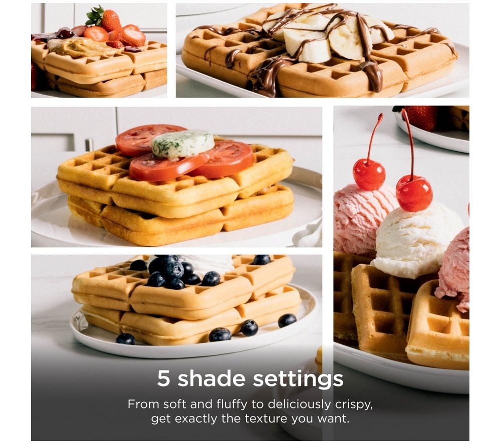 NINJA BW1000UK Belgian Waffle Maker - Black & Silver image number 5 of 11