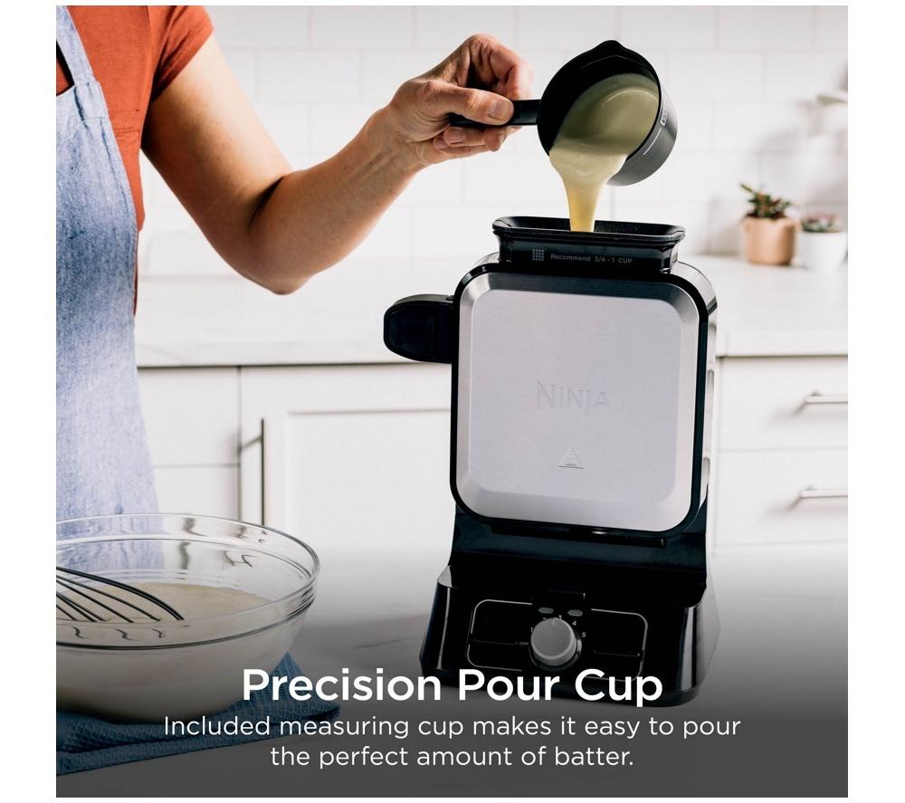 NINJA BW1000UK Belgian Waffle Maker - Black & Silver image number 9 of 11