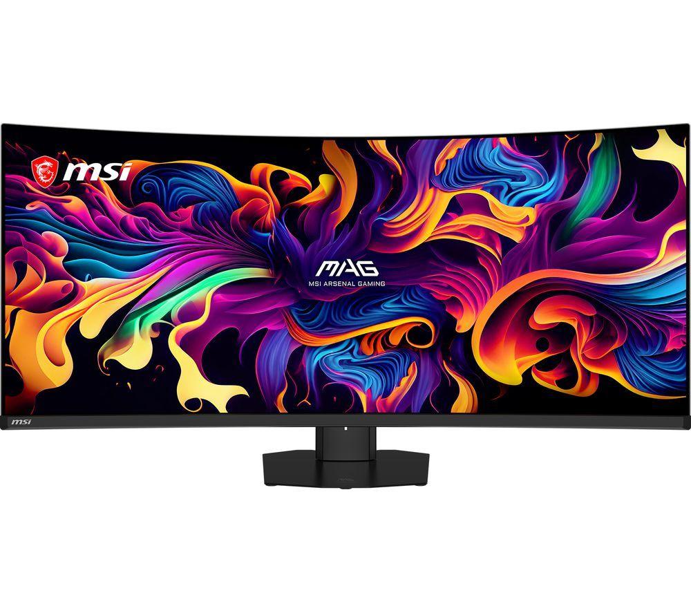 MSI MAG 341CQP QD-OLED X28 Ultra-Wide Quad HD 34" Curved Gaming Monitor - Black image number 5 of 16