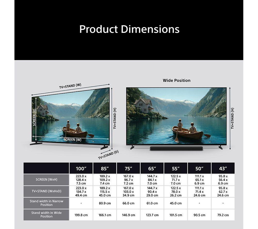 SONY BRAVIA 3 85" LED 4K HDR AI Smart Google TV 2026 - K85XR38M2 image number 7 of 16