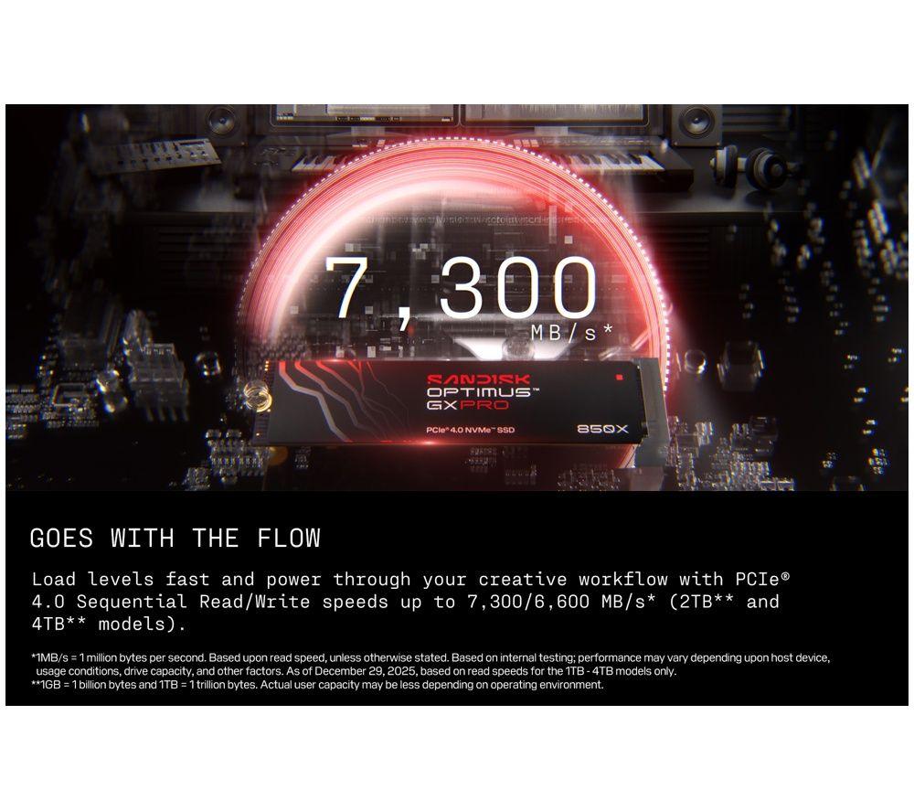 SANDISK Optimus GX PRO 850X M2 Internal SSD - 2 TB image number 5 of 6