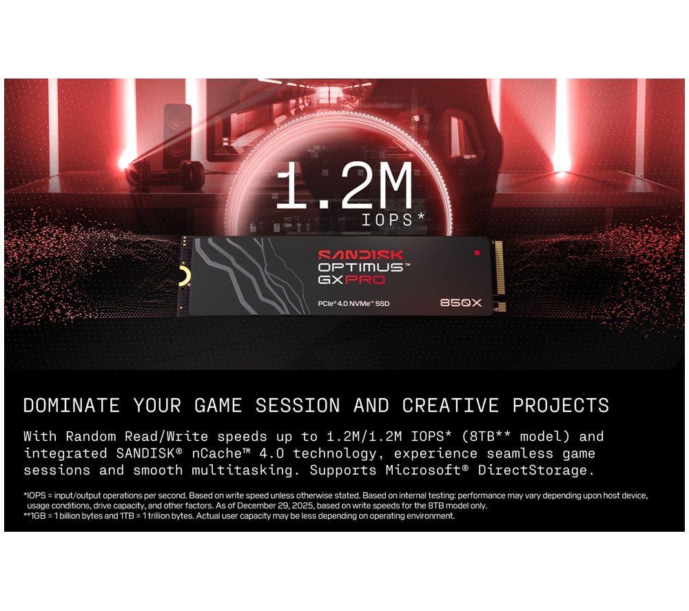 SANDISK Optimus GX PRO 850X M2 Internal SSD - 2 TB image number 6 of 6