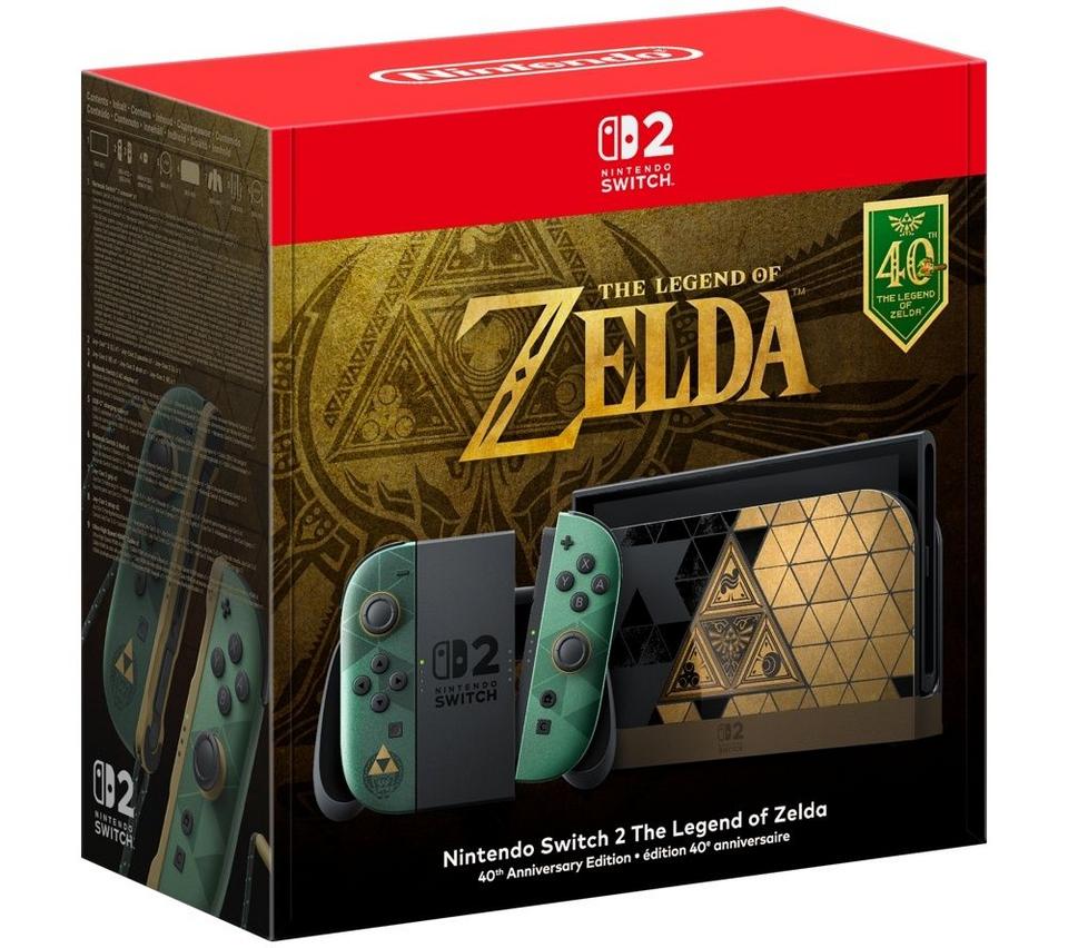 NINTENDO Switch 2 The Legend of Zelda 40th Anniversary Edition Console