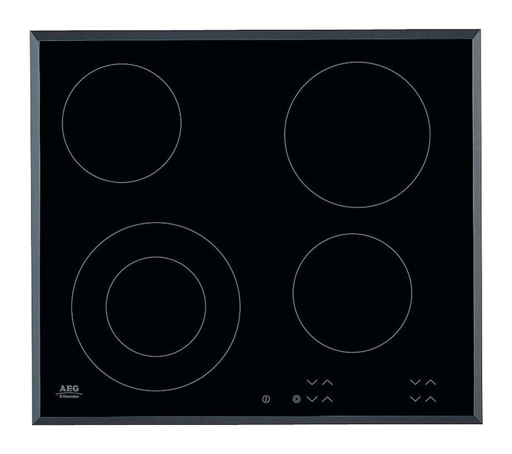 AEG HK624010FB Electric Ceramic Hob - Black, Black