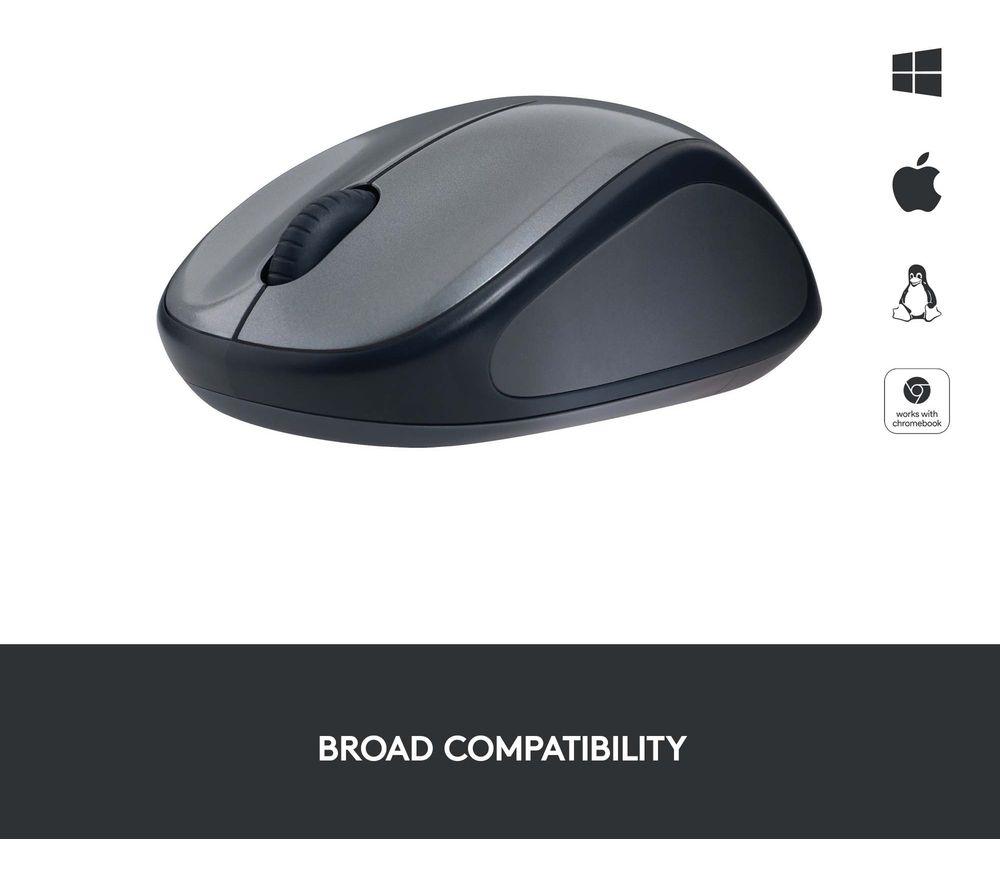 LOGITECH M235 Wireless Optical Mouse - Grey image number 3 of 7