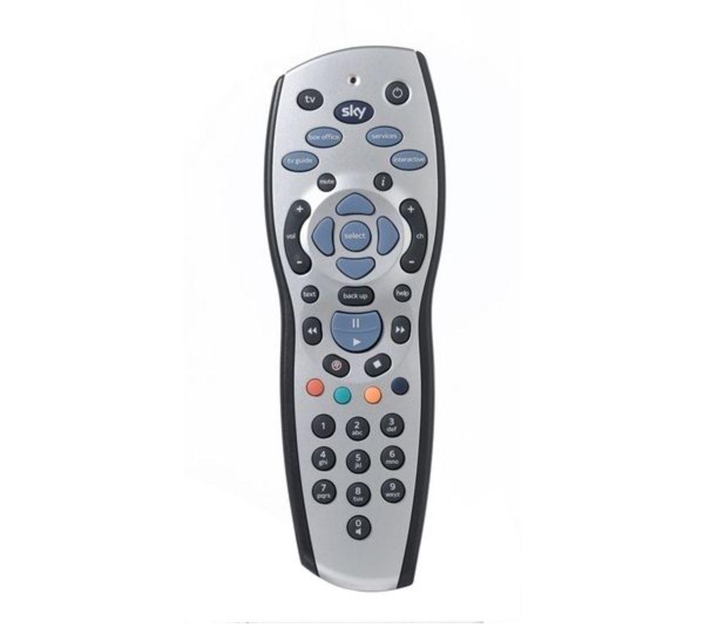 SKY 120 Sky TV Remote Control, Silver/Grey