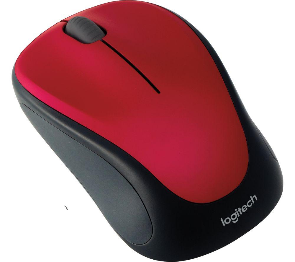 LOGITECH M235 Wireless Optical Mouse - Red