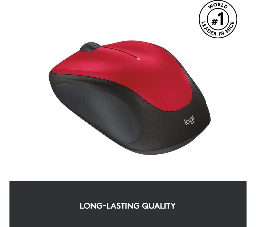 LOGITECH M235 Wireless Optical Mouse - Red image number 4 of 7