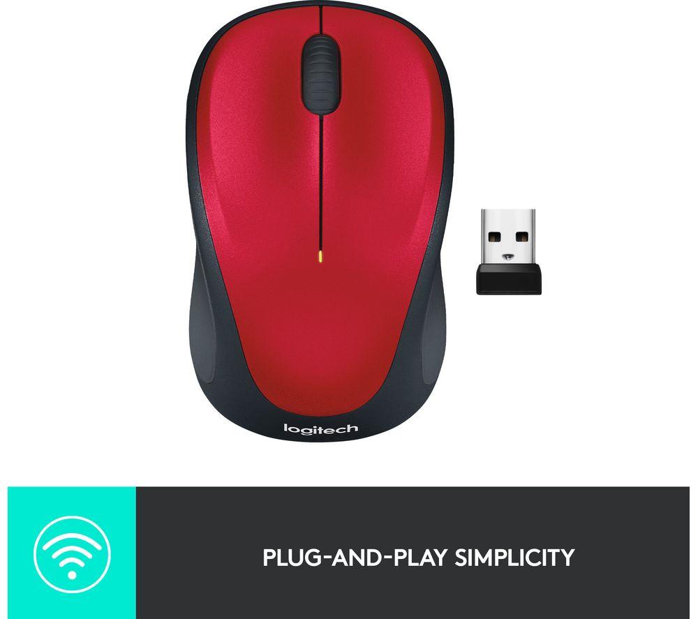 LOGITECH M235 Wireless Optical Mouse - Red image number 5 of 7