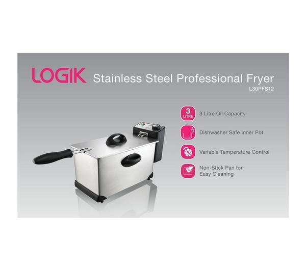 LOGIK L30PFS12 Professional Deep Fryer – Stainless steel image number 6