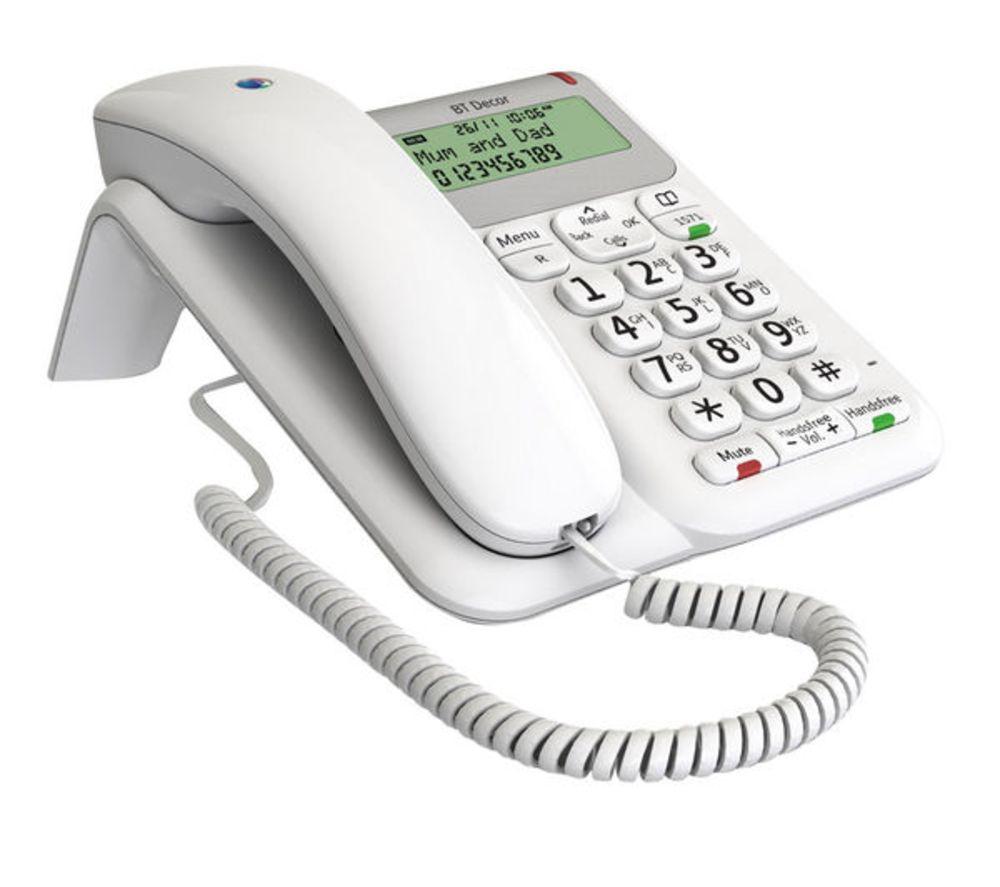 BT D&eacute;cor 2200 Corded Phone - White image number 2 of 4