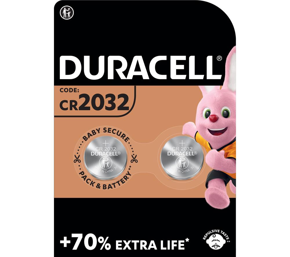 DURACELL DL2032/CR2032/ECR2032 Batteries - Pack of 2