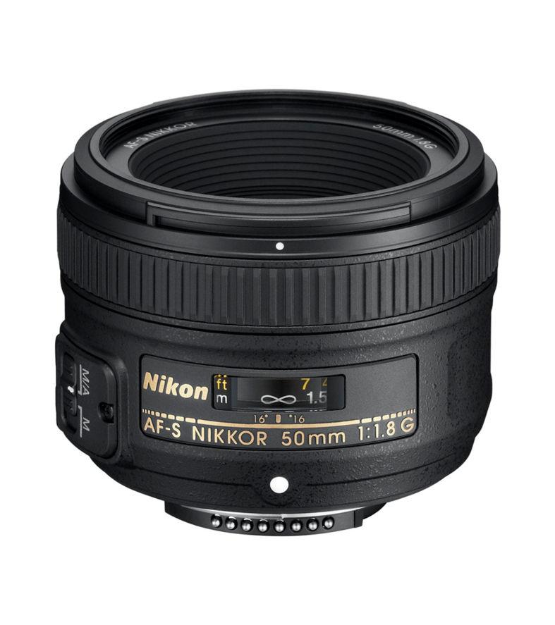 NIKON AF-S NIKKOR 50 mm f/1.8G Standard Prime Lens, Black