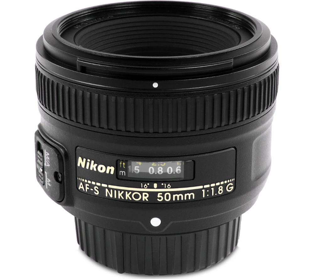 Buy NIKON AF-S NIKKOR 50 mm f/1.8G Standard Prime Lens | Currys