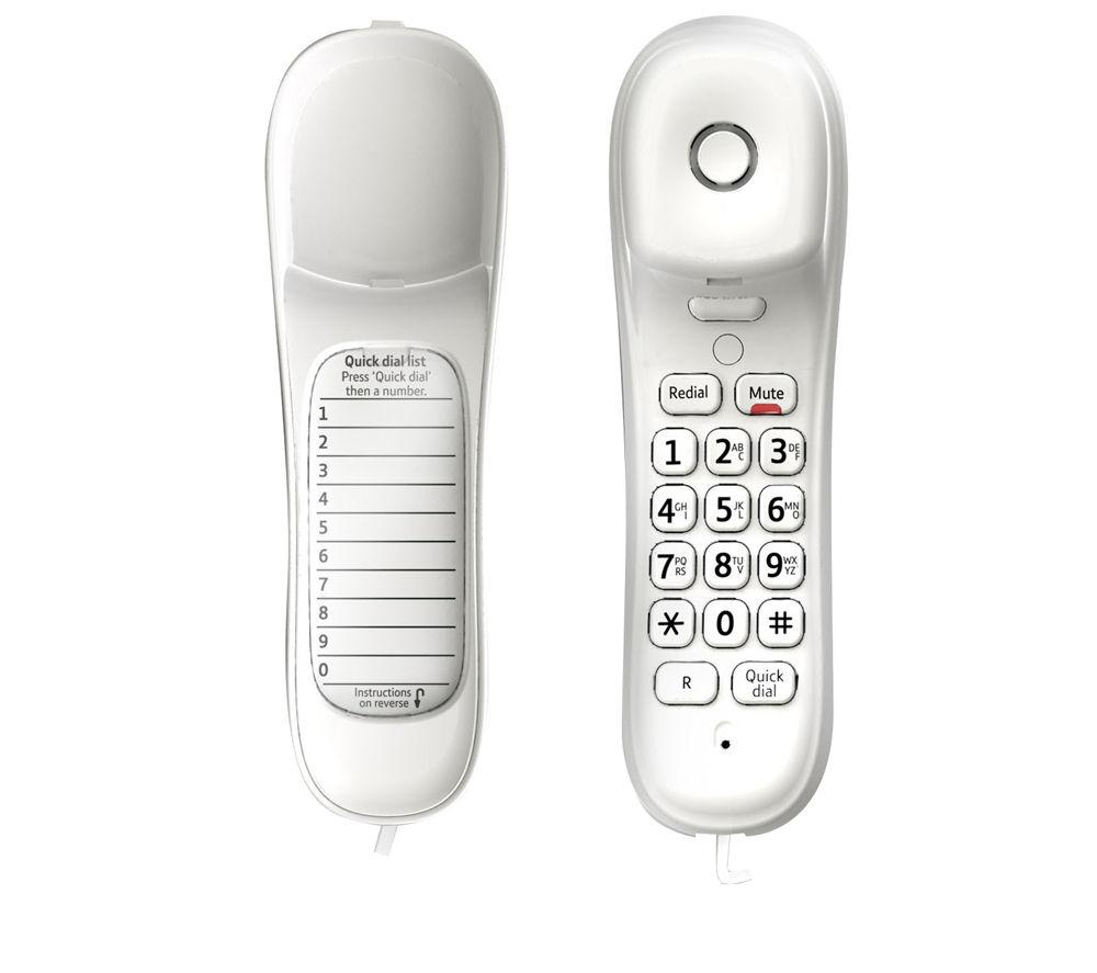 BT Duet 210 Corded Phone (text duplicated) - White, White