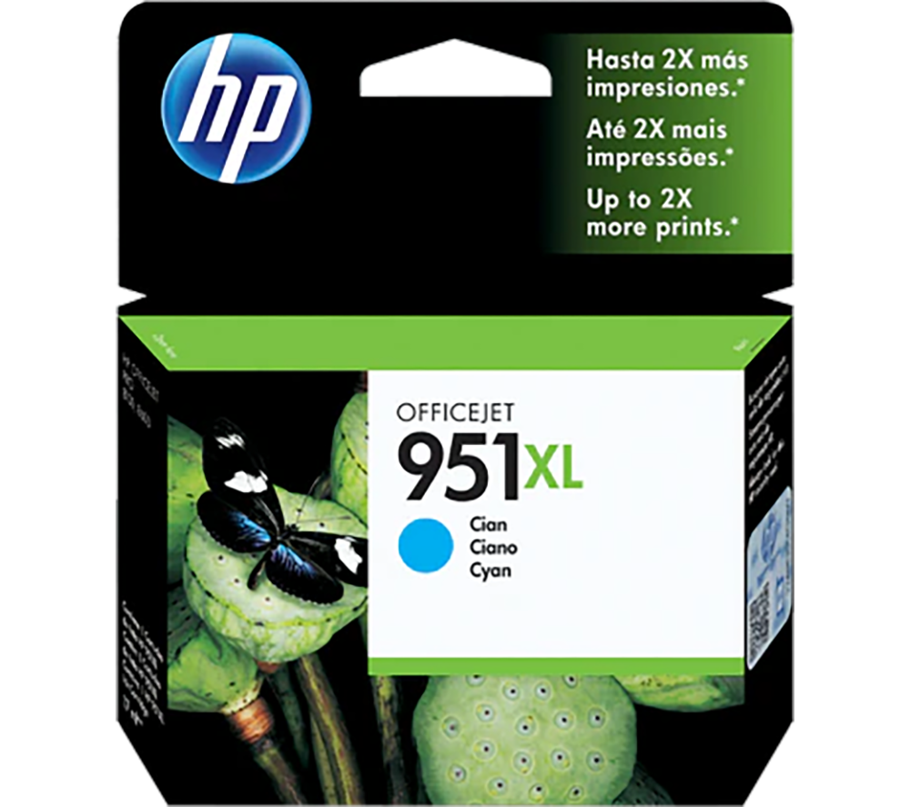 HP 951XL Original Cyan Ink Cartridge, Cyan