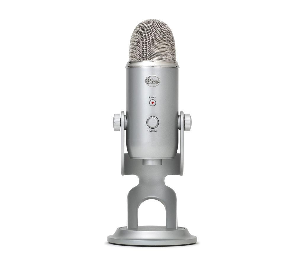 BLUE Yeti USB Streaming Microphone - Silver, Silver/Grey