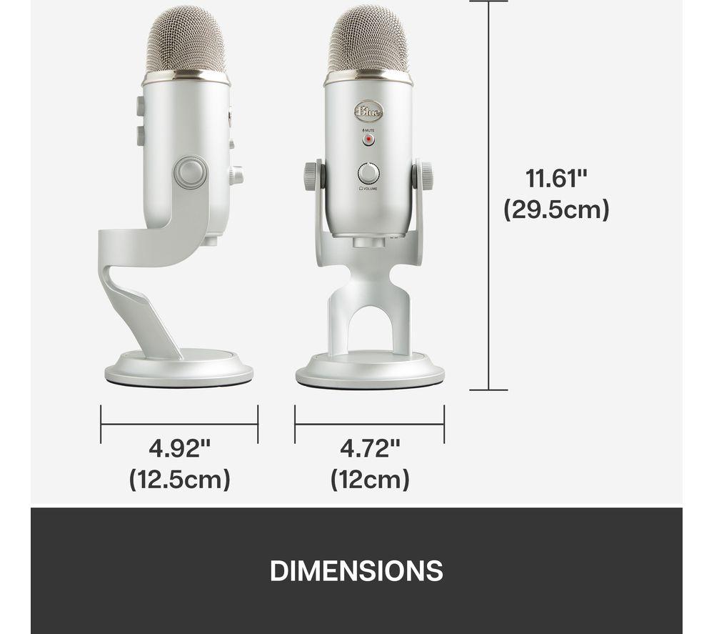 YETI USB Streaming Microphone - Silver image number 10 of 22