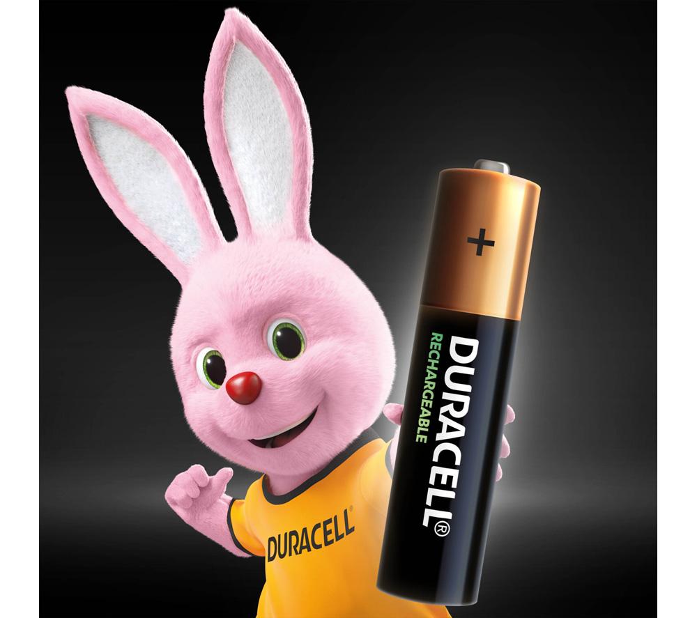 DURACELL HR03/DC2400 AAA NiMH Rechargeable Batteries - Pack of 4 image number 2 of 7