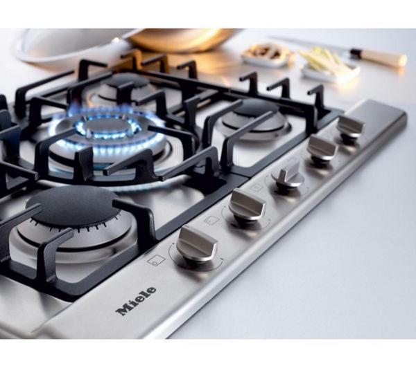 MIELE KM2032 Gas Hob - Stainless Steel image number 1
