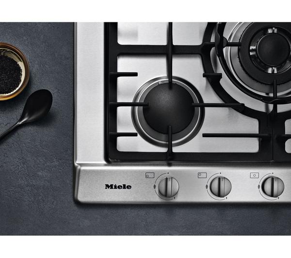 MIELE KM2032 Gas Hob - Stainless Steel image number 4