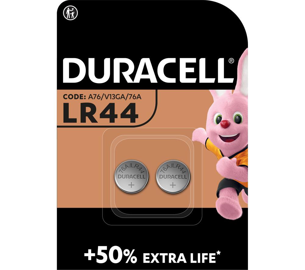 Image of DURACELL A76/KA76/V13GA Electronics Alkaline LR44 Coincell Batteries - Pack of 2