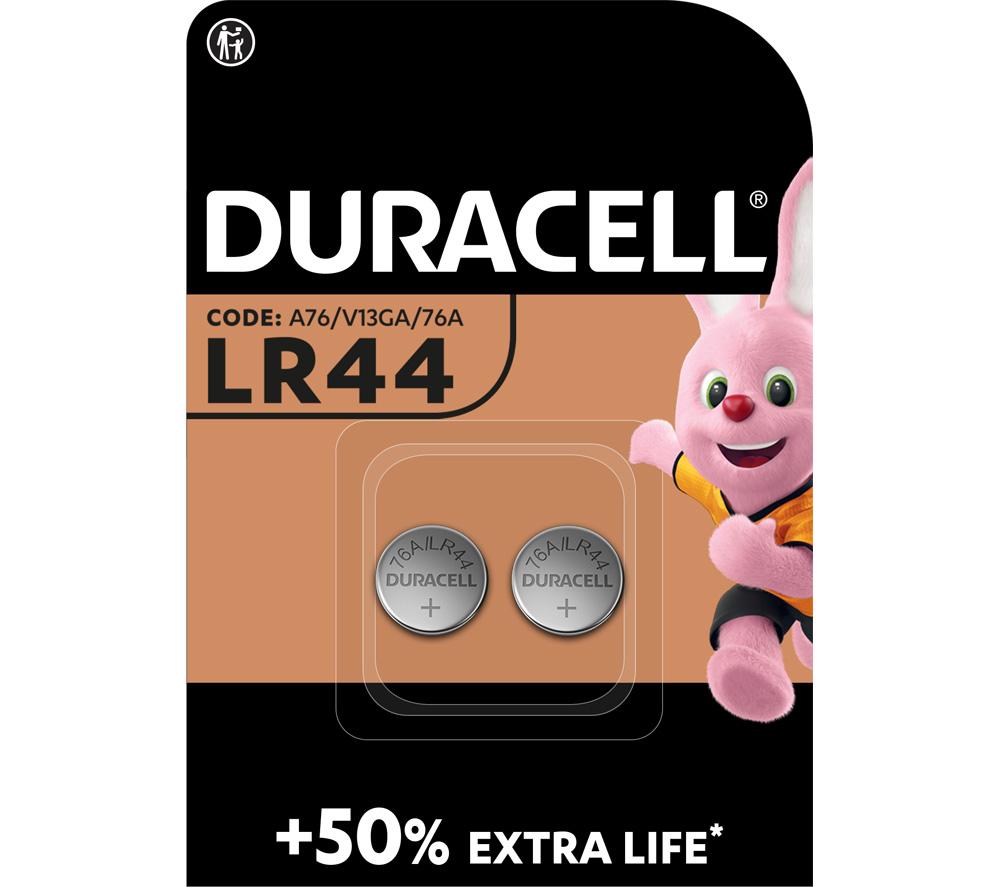 DURACELL A76/KA76/V13GA Electronics Alkaline LR44 Coincell Batteries - Pack of 2