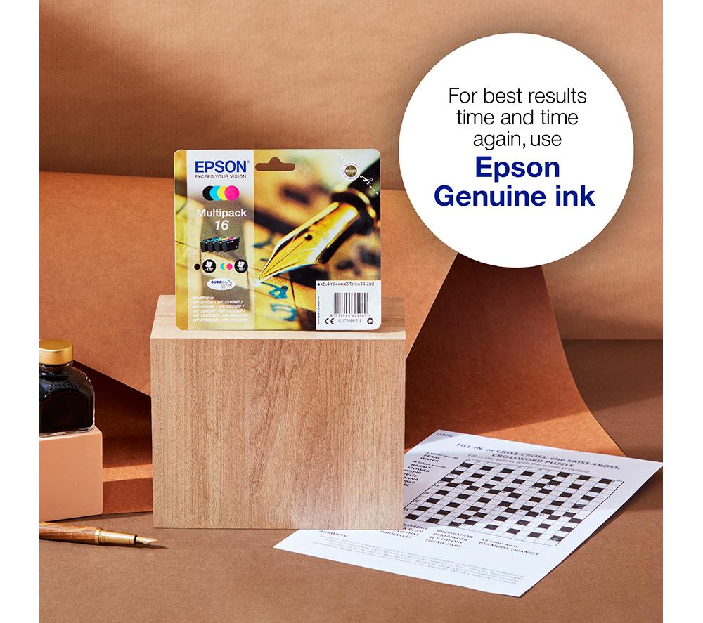 EPSON Pen & Crossword T1626 Cyan, Magenta, Yellow & Black Ink Cartridges - Multipack image number 2 of 5