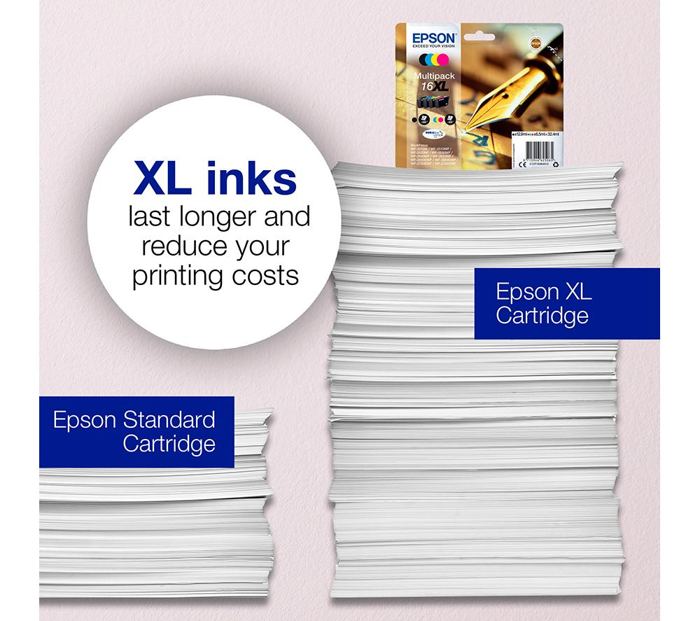 EPSON Pen & Crossword T1636 XL Cyan, Magenta, Yellow & Black Ink Cartridge - Multipack image number 4 of 7