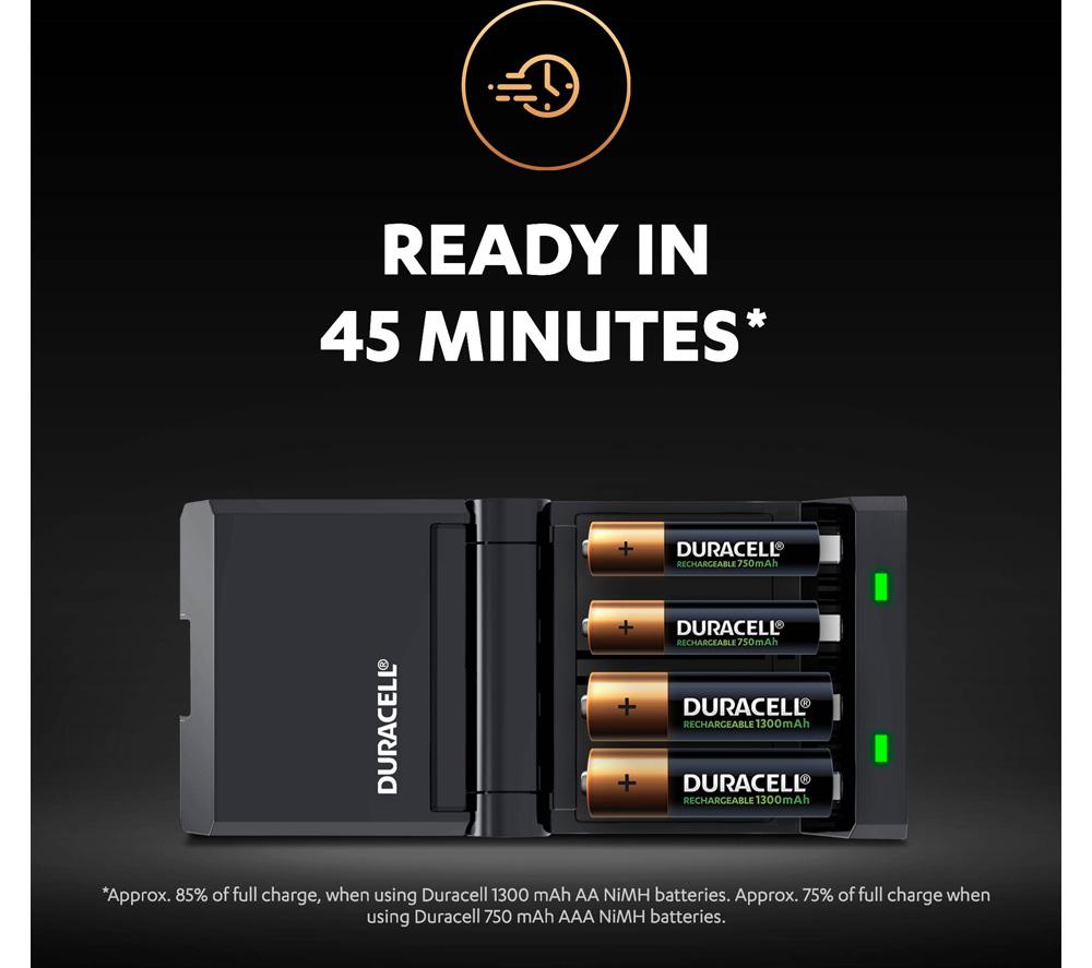 DURACELL CEF27 4-Battery Charger with Batteries image number 5 of 7