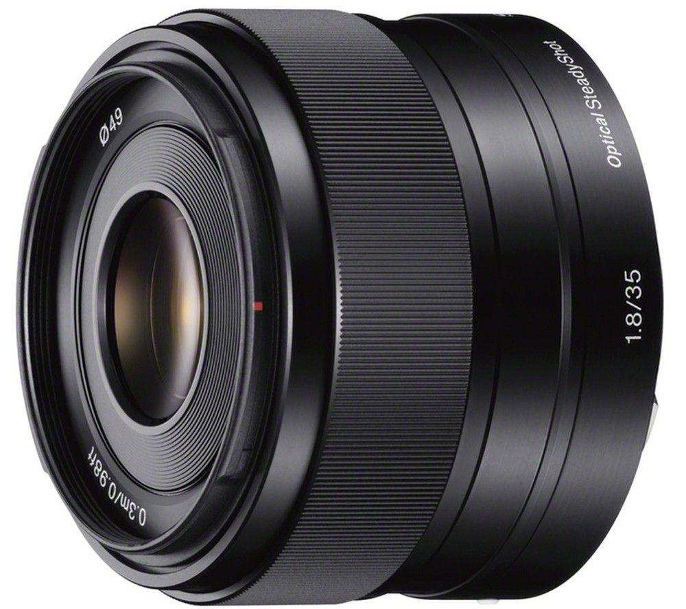 SONY E 35 mm f/1.8 OSS Standard Prime Lens, Black