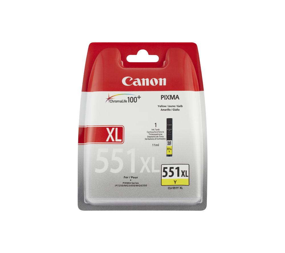 CANON CLI-551 XL Yellow Ink Cartridge, Yellow