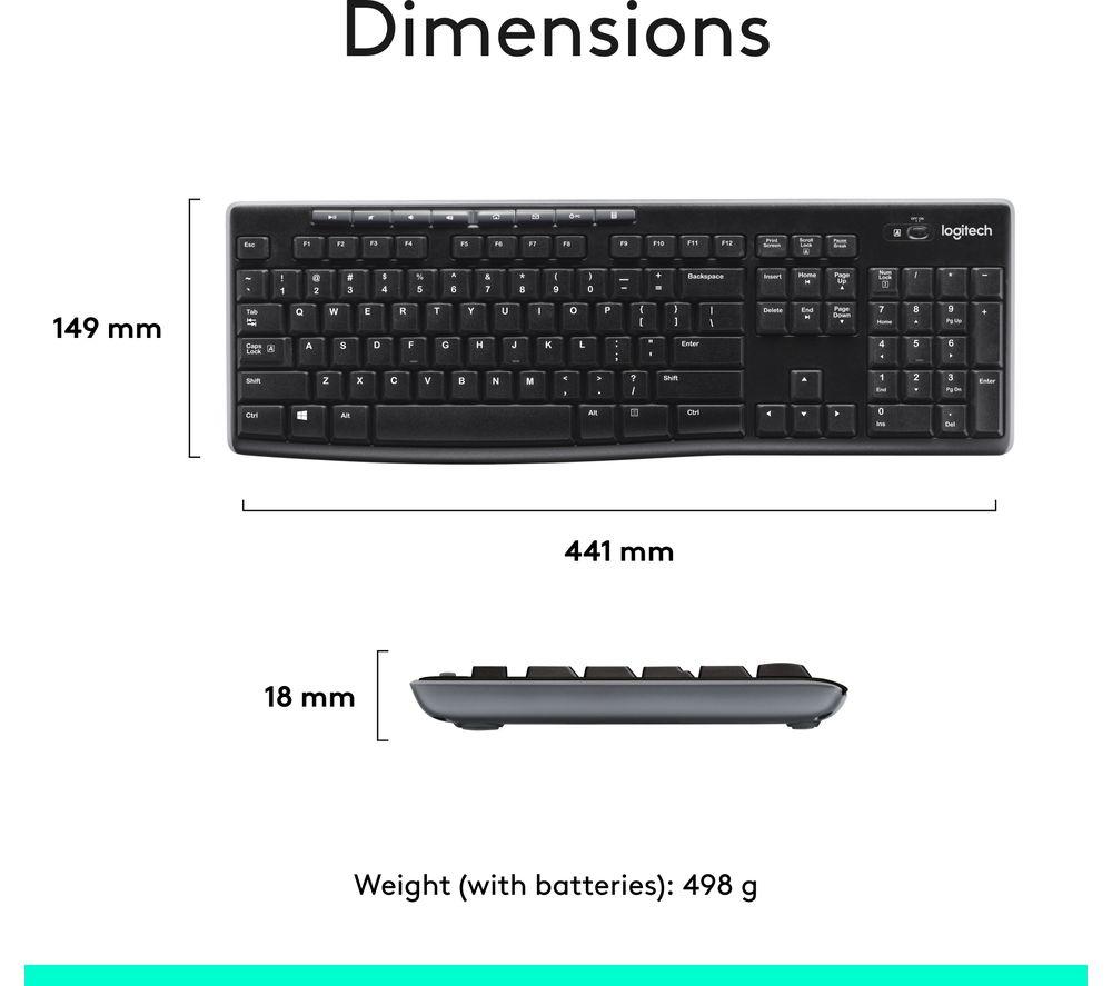 LOGITECH Combo MK270 Wireless Keyboard & Mouse Set image number 8 of 11