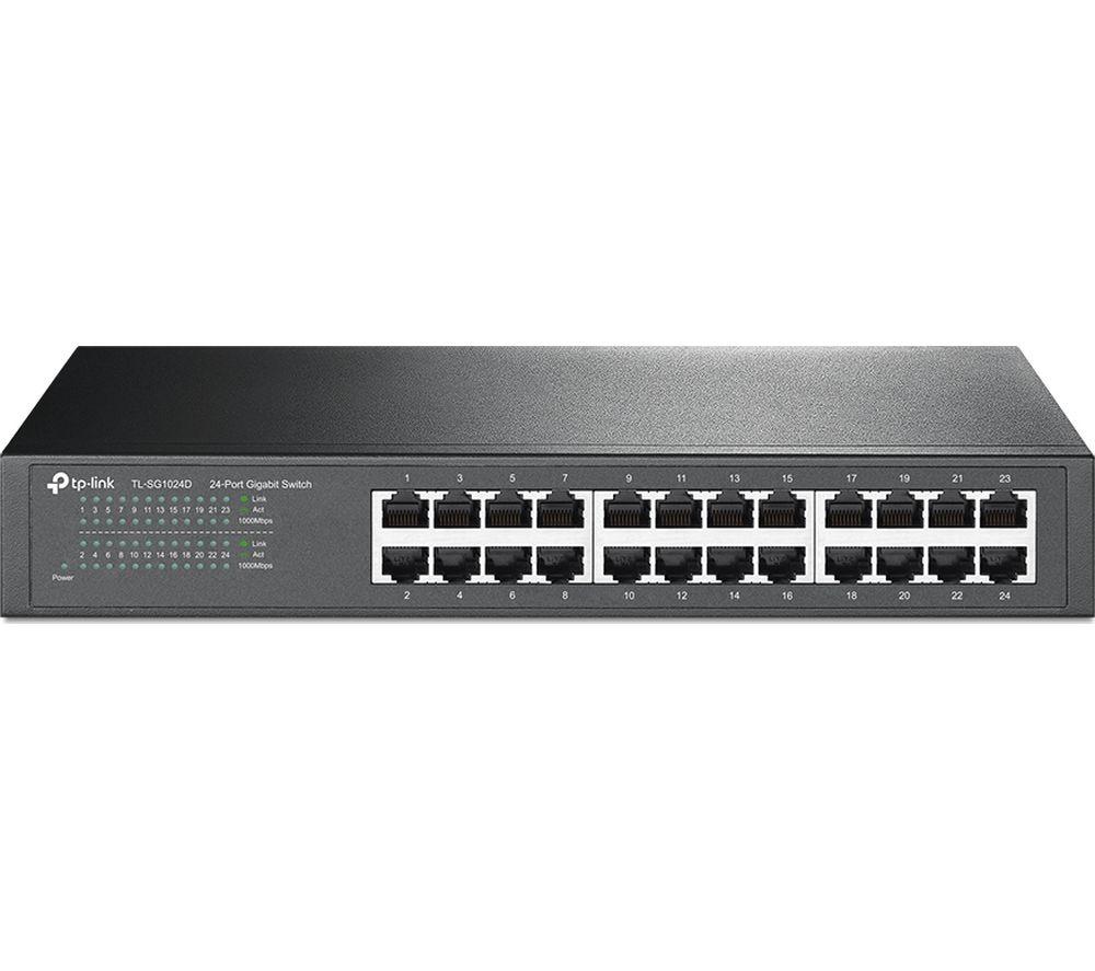 TP-LINK TL-SG1024D Network Switch - 24 port, Black