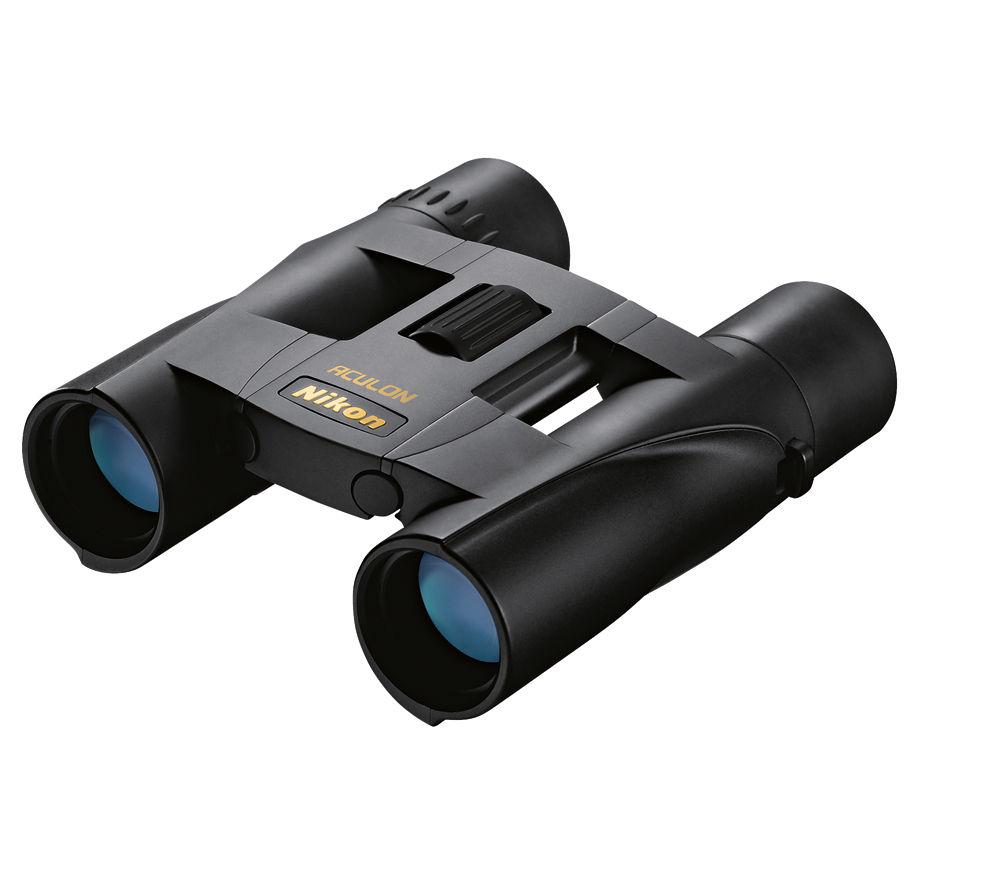 NIKON Aculon A30 10 x 25 mm Roof Prism Binoculars, Black