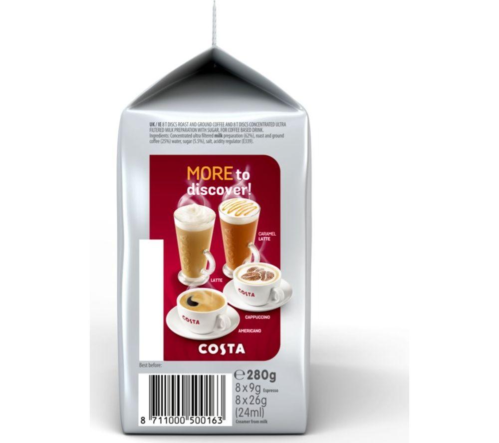 TASSIMO Costa Cappuccino T Discs - Pack of 8 image number 4 of 4