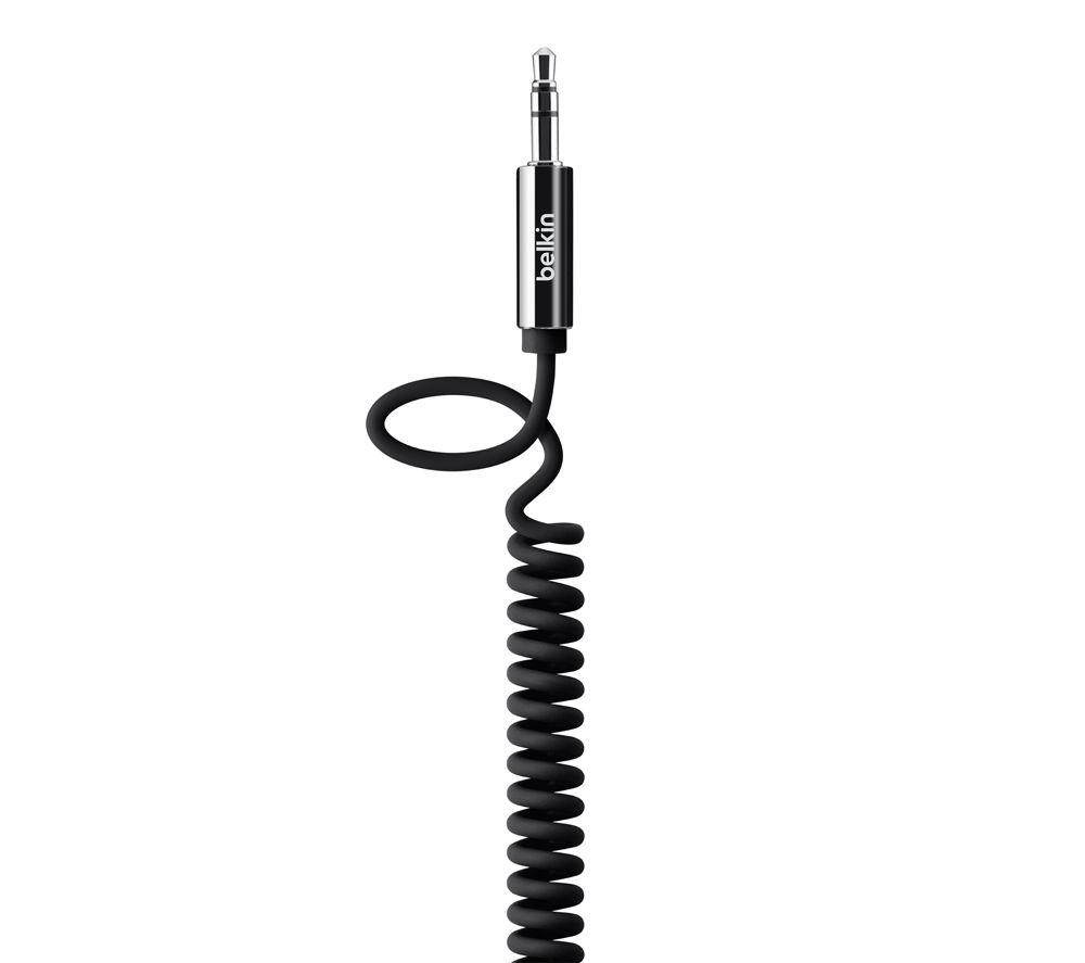 Belkin MixIt Colour Range 1.8m Coiled AUX Cable - Black