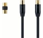 SANDSTROM Black Series Aerial Cable & Adapter - 5 m