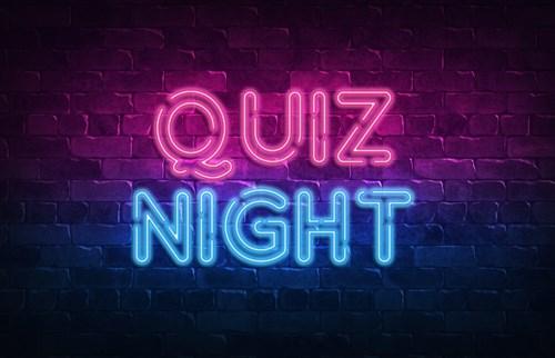 quiz night neon sign