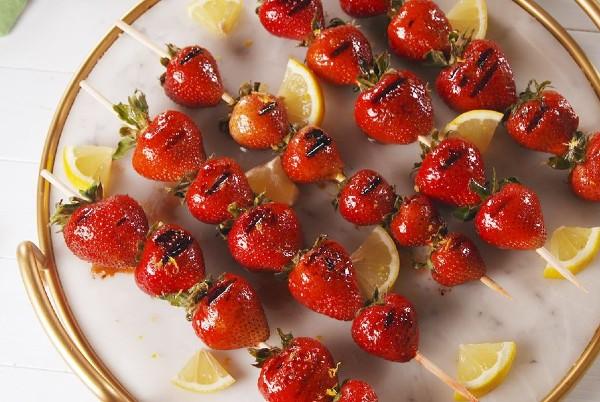 grilled strawberries