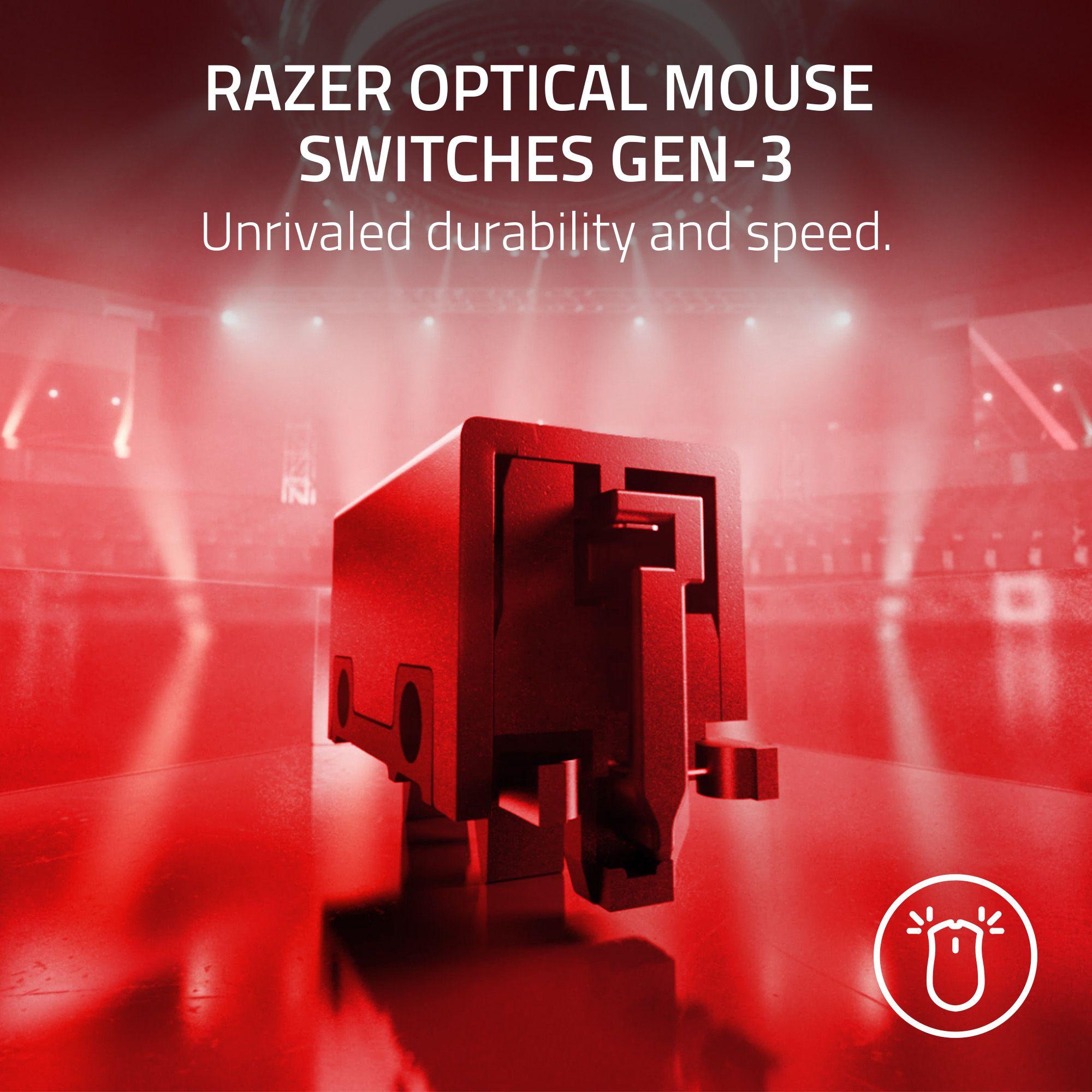 Razer Optical Mouse Switches Gen-3 Unrivalled durability and speed.