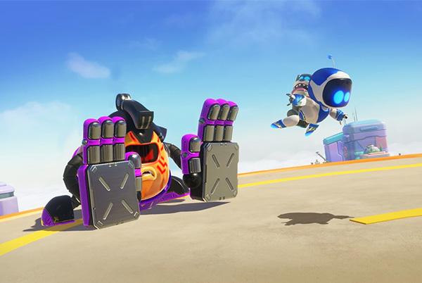 astro bot barkster bulldog booster boss battle